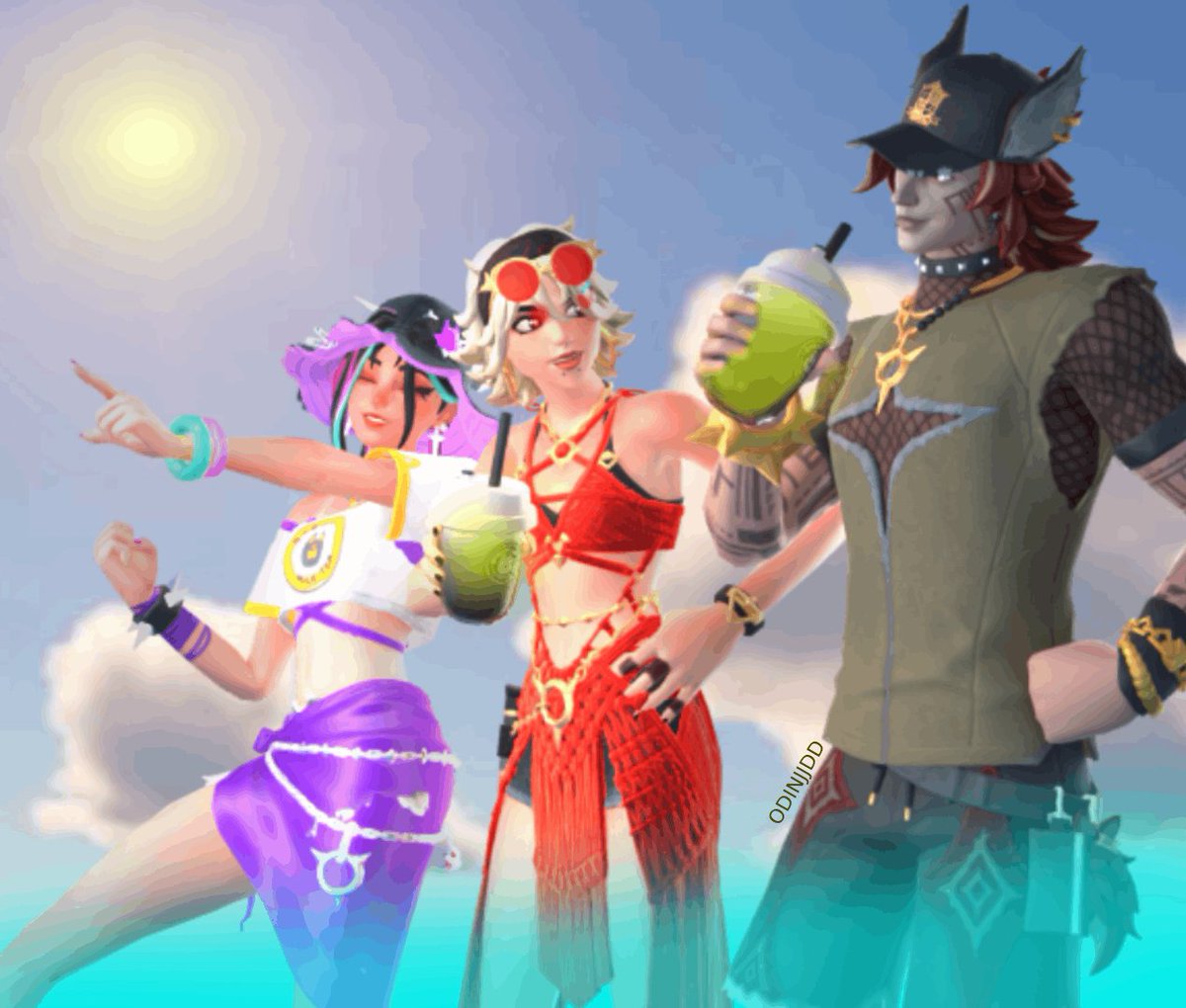 odinjjdd's tweet photo. High Stakes Summer
-------------------------------------------    
código: EliteAle si piensan comprarlos

No digan nada de la cara gris 
------------------------------------------ 
#FortniteArt #Fortnite #FortniteRender #Fortnite3D #Helsie #Joni https://t.co/huGsbuSffz