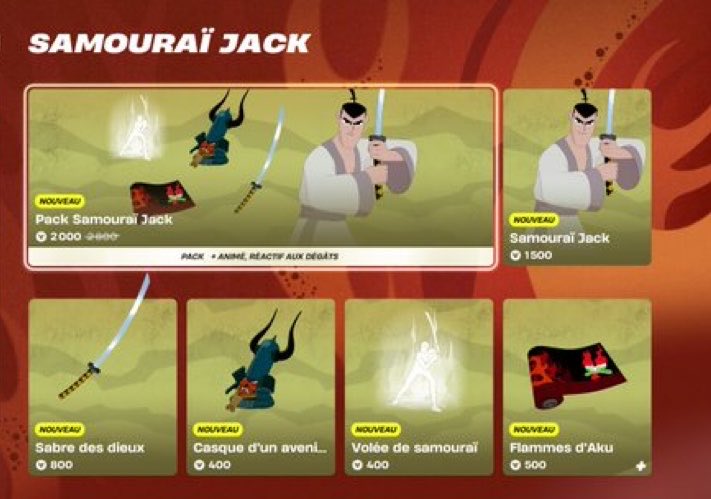 Hamza_ALR_'s tweet photo. SAMURAÏ JACK est disponible dans la boutique #Fortnite 🔥🔥

Obtenez-le ici : https://t.co/LhedgPamWI… https://t.co/6qVqHxrFOl