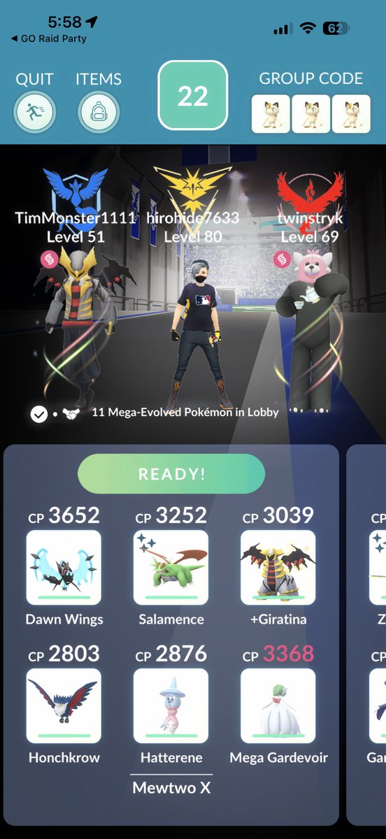 hunterw_12's tweet photo. Mega Mewtwo X raid and we got max level players still not using mega evolutions smh #pokemongo https://t.co/vUOizMy4qr