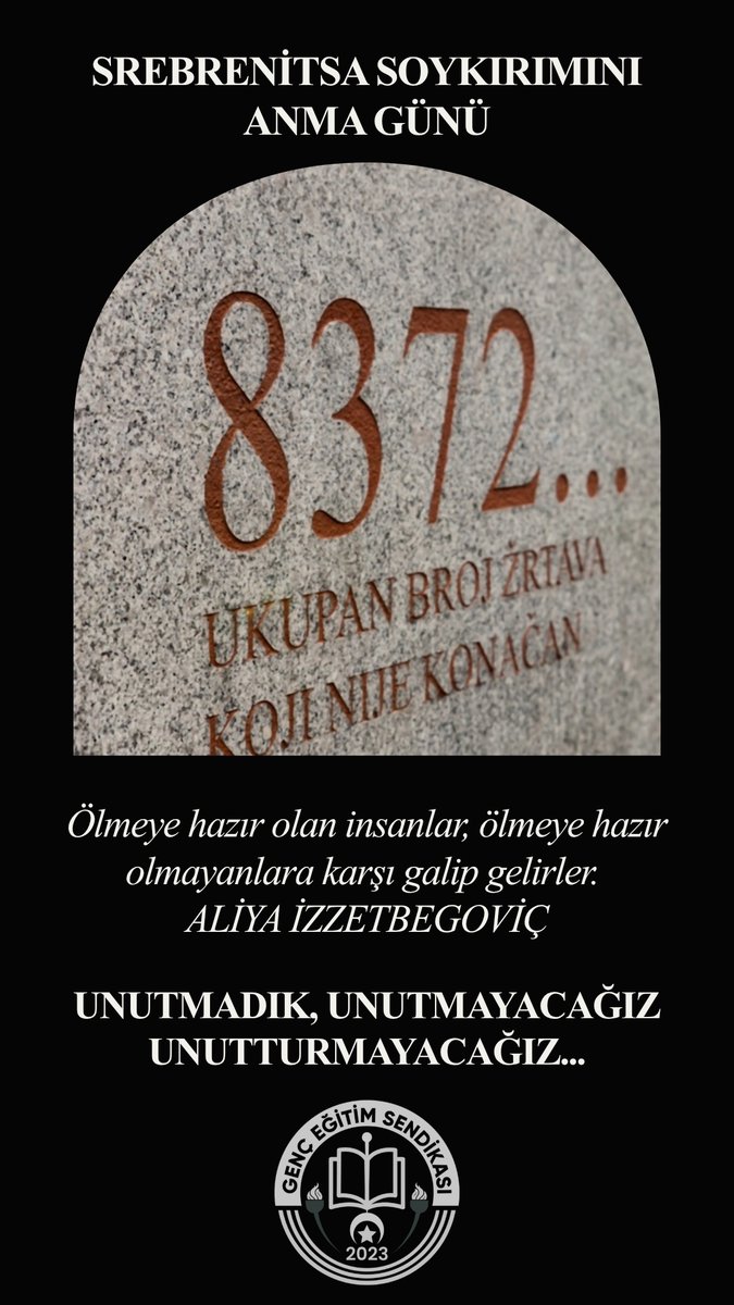 gencegitimsen's tweet photo. "Anne, çocukları küçük kurşunla mı öldürüyorlar?" 💔

Masumiyetin vahşetle boğulduğu o kara günde, tam 31 yıl önce Avrupa'nın ortasında Srebrenitsa'da katledilen binlerce Boşnak kardeşimizi derin bir saygı ve rahmetle anıyoruz. Bu insanlık suçunu işleyen karanlık zihniyeti lanetliyoruz. Unutmadık, unutturmayacağız! 🇧🇦
@mfaarslan 
#Srebrenitsa #SrebrenitsaSoykırımı #Srebrenica1995 #Unutmayacağız
