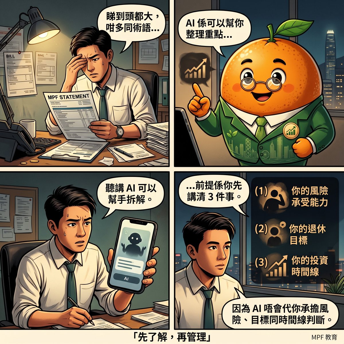 mpf2easy's tweet photo. AI 可以幫你拆解 MPF 結單,但前提係你先講清 3 件事
AI 幫你整理重點 唔會代你承擔風險、目標同時間線判斷
先睇清缺口,再做好管理。
#MPF2easy #強積金 #MPF https://t.co/0Wtn03SypU