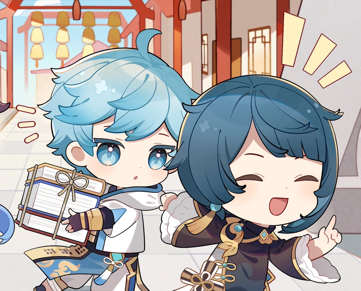 bellbootlace's tweet photo. I really love this specific thing when Xingqiu doesn't touch Chongyun directly but holds onto his hood for example (and those specific fanarts when he lifts Chongyun's chin with a book 😩💦)
#xingyun https://t.co/MPaUnrTkNY