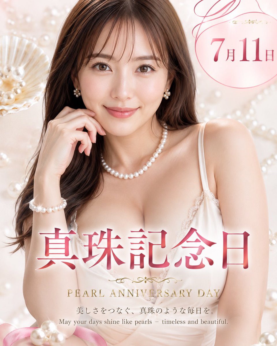 おはようございます✨ 本日7月11日は #真珠記念日 1893年に三重県鳥羽
