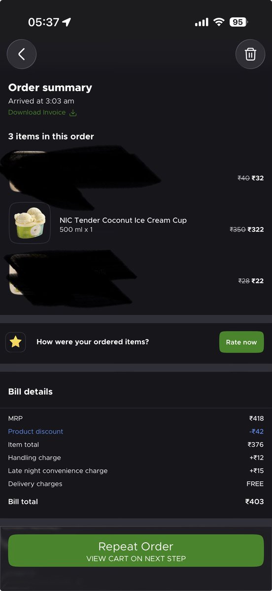 SjoshiSJ's tweet photo. Ordered an ice cream tub from @letsblinkit @blinkitcares and they sent expired product  almost a month old, is that the cost of quick delivery and all their customer support said we will give refund but we dont care about your health. Dont buy from @letsblinki. Filing a case https://t.co/wQ234gj47h