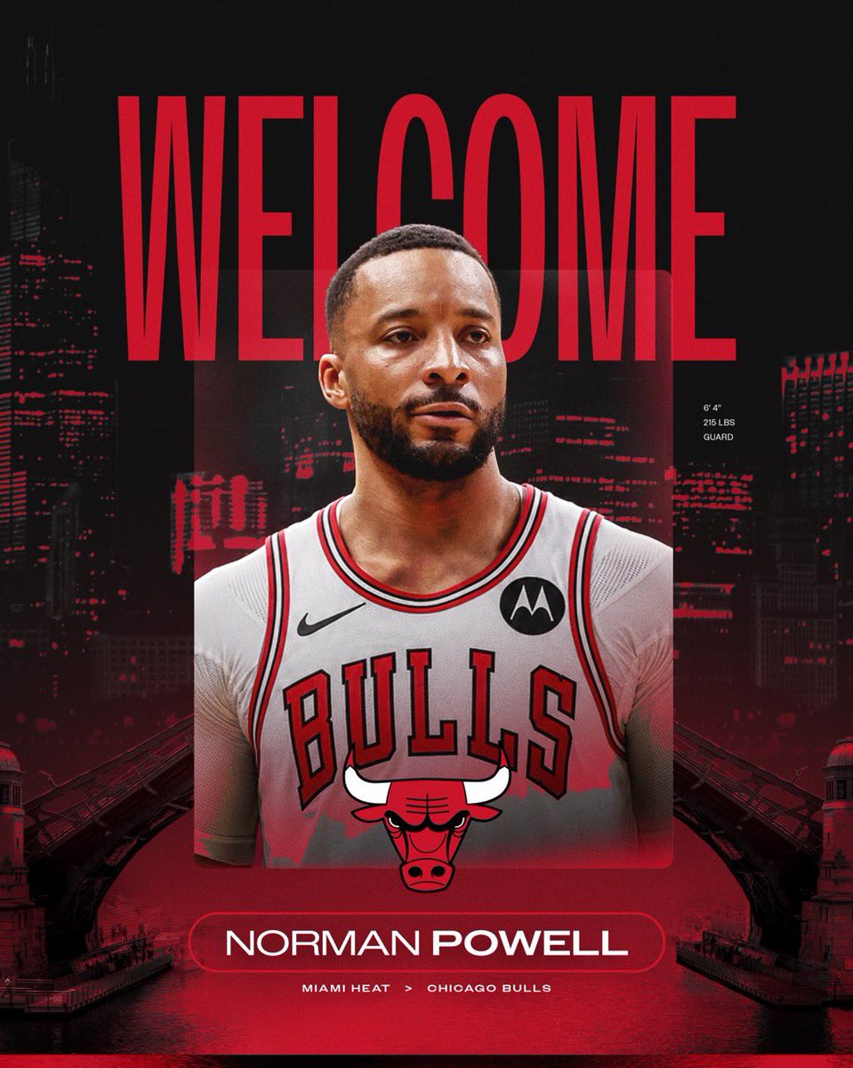 UniversBulls's tweet photo. 🚨 OFFICIEL ! Norman Powell est un joueur des Chicago Bulls !! 🇺🇸

Un all star de plus dans notre équipe !

🗞️@chicagobulls https://t.co/bVvYo1NPph