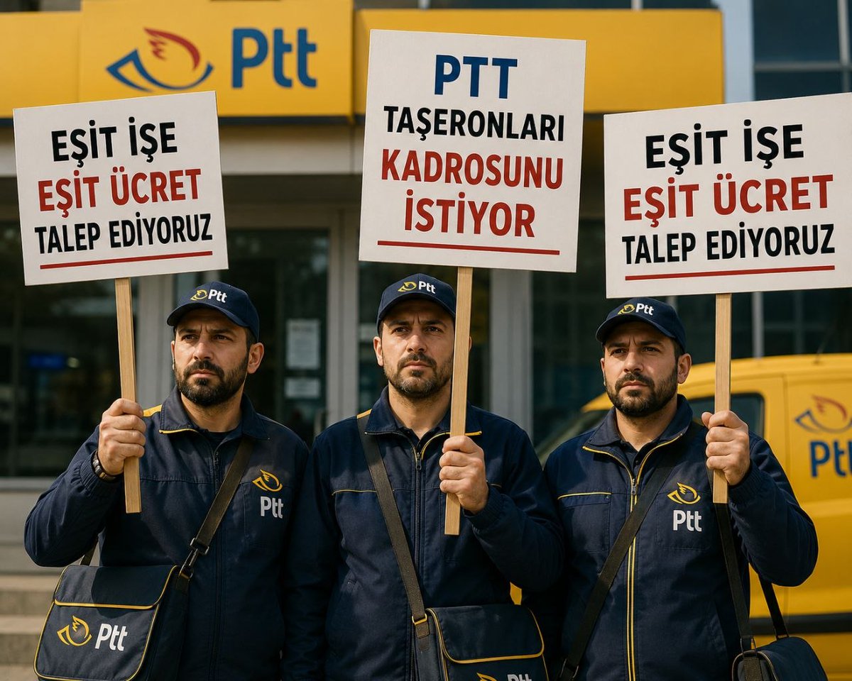ReisiCumhur03's tweet photo. Asırlık çınarımız PTT’nin kalitesi, sahadaki taşeron işçisinin emeğiyle ölçülür. Kurumun yüzünü güldüren emekçiyi güvencesizliğe mahkum etmek yakışmıyor. Güçlü PTT, güvenceli işçiyle olur! 📮💪 #taseronakadroptt @UABakanligi https://t.co/pH0s387DhF