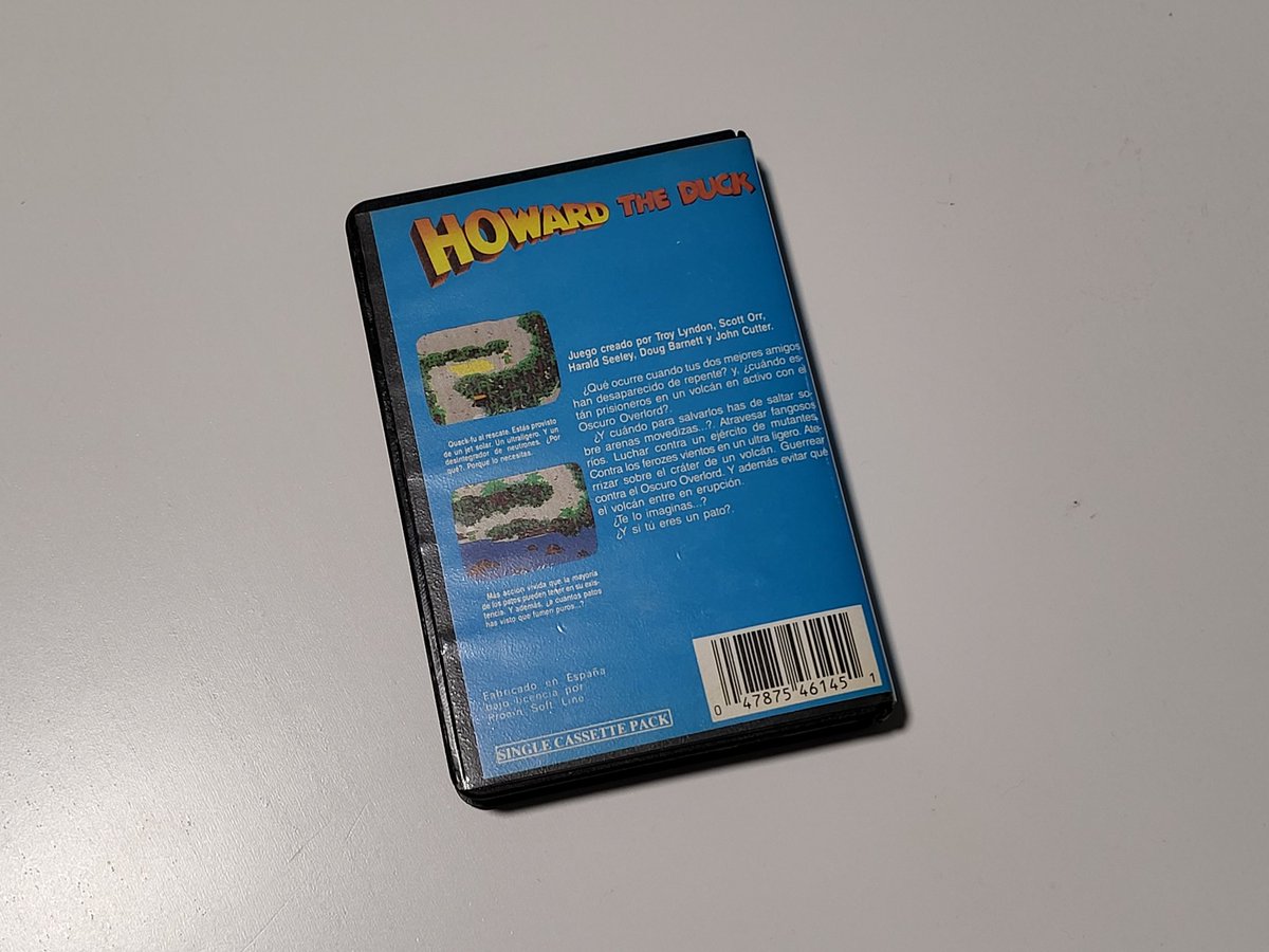 mmoroca's tweet photo. Dice Sony no-se-qué del formato fisico de los juegos, pero siempre me quedará mi querido Howard el Pato 🤓🕹🤘 #MSX https://t.co/squVjvQmSc