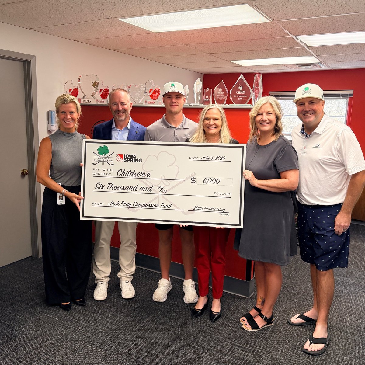 VarietyIowa's tweet photo. Variety Iowa was proud to award grants from the Jack Pray Compassion Fund to incredible nonprofits making a difference for Iowa kids and families.

Grants were presented to:
@adaptiveiowa   
@ChildServe 
Tori's Angels Foundation 
@BBBSCI
Boys and Girls Club of Central Iowa https://t.co/TGx5u3eg71
