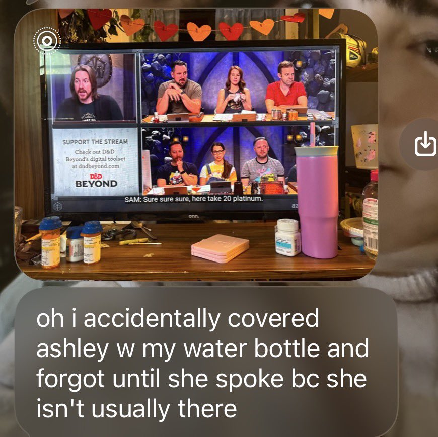 CalebHaager's tweet photo. Just got my Gf into @CriticalRole and this is the funniest message she could’ve sent me https://t.co/tG6vmn65sK