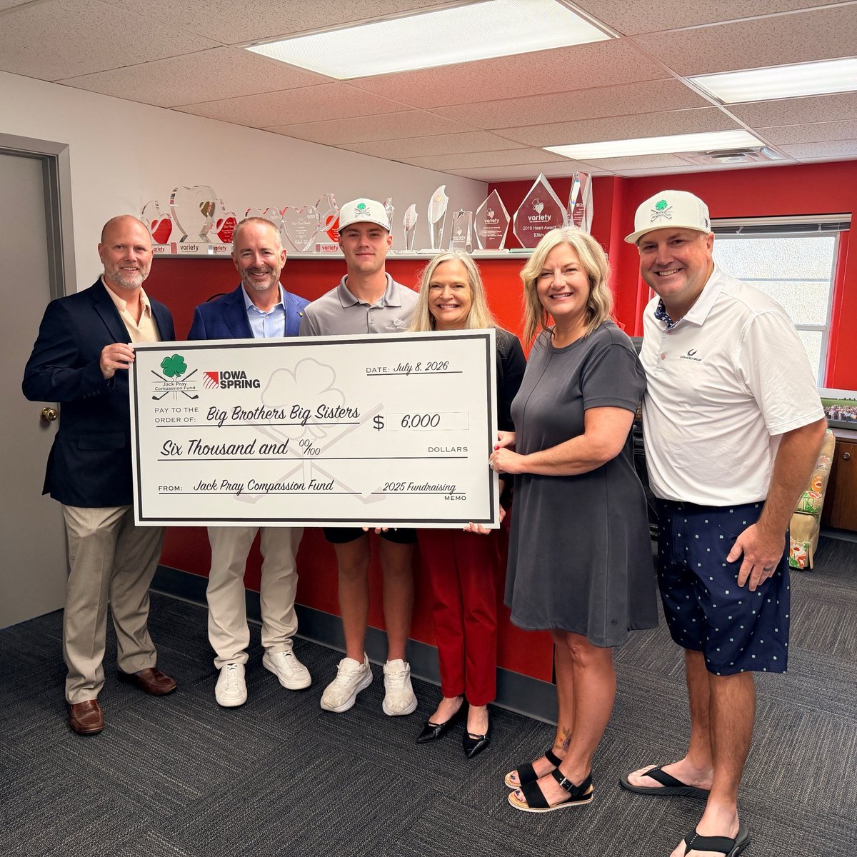 VarietyIowa's tweet photo. Variety Iowa was proud to award grants from the Jack Pray Compassion Fund to incredible nonprofits making a difference for Iowa kids and families.

Grants were presented to:
@adaptiveiowa   
@ChildServe 
Tori's Angels Foundation 
@BBBSCI
Boys and Girls Club of Central Iowa https://t.co/TGx5u3eg71