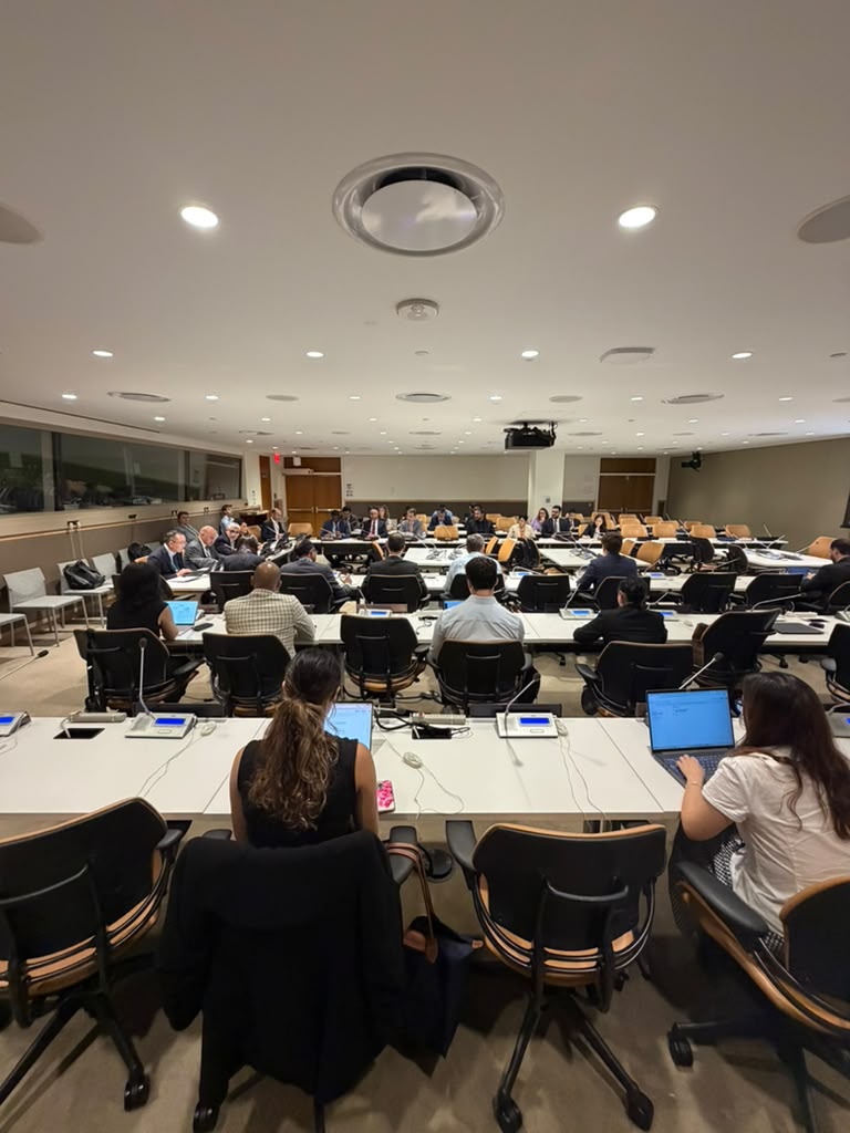 REPSENNY's tweet photo. On July 10, @REPSEN co-organized, alongside the missions of #Iraq, #Iran and #Mongolia, an event commemorating the International Day of Combatting Combat Sand and Dust Storms, with participation of @UNCCD, @UNESCAP, @UNESCWA, @UNDESA, @UNUINWEH, @UNEP_NYO, @FAO and @WHO. 
On this occasion, Senegal reaffirmed its commitment to land restoration, climate resilience, and the sustainable management of natural resources, while calling for strengthened international cooperation to address this global challenge.
---
Ce 10 juillet, @REPSEN a coorganisé, aux côtés des Missions de l’Iran, de l’Irak et de la Mongolie, un évènement commémorant la Journée internationale de lutte contre les tempêtes de sable et de poussière, avec la participation de @UNCCD, @UNESCAP, @UNESCWA, @UNDESA, @UNUINWEH, @UNEP_NYO, @FAO et @WHO. 
À cette occasion, le Sénégal a réaffirmé son engagement en faveur de la restauration des terres, de la résilience climatique et de la gestion durable des ressources naturelles, tout en appelant à une coopération internationale renforcée pour faire face à ce défi mondial.

#SandStorms #UN #ClimateAction #GreatGreenWall