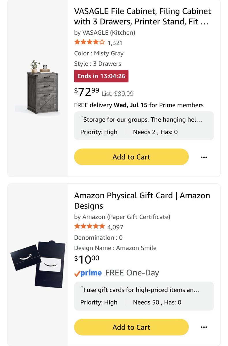 MrsDSpEd's tweet photo. I need six… anyone got my six? 😉🇺🇸

I have two gift cards purchased and need six more $10 gift cards to get one of the cabinets my classroom desperately needs before the sale ends.

For my fellow military folks, you know what “I’ve got your six” means… it means having someone’s back. Anyone want to have my six today and help me get this cabinet for my students? 💙

I’d be forever grateful! 🫶

🔗 https://t.co/gYXl36LO15

#ClearTheList #clearthelist #TeacherWishlist #LifeSkills #BeAGoodHuman
