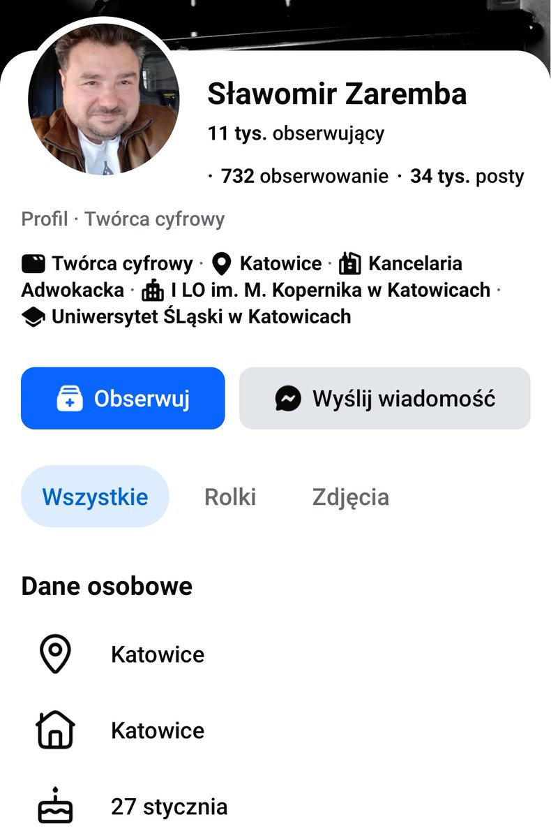 2025_EwaPolka's tweet photo. Ten człowiek na FB obraża parę Prezydencką. Powiem mu tak, spojrz na swój wygląd, adwokacino od siedmiu boleści. https://t.co/3hfZMYCdzP