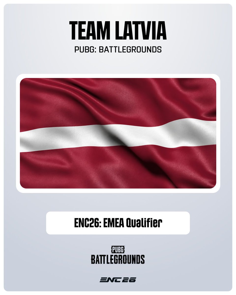 TeamLAT_Esports's tweet photo. Iepazīstinām ar Latvijas PUBG: BATTLEGROUNDS izlasi un mūsu grupu!

Sastāvs:
- 🇱🇻Arsenijs "SENKAPAUPAU" Fadejevs
- 🇱🇻Emīls ‘Jaembo’ Plešs
- 🇱🇻Mārcis" marcis13" Petjukēvičs
- 🇱🇻Agris "Agriz" Luters

- 🇱🇻Gints “LIGHTED112” Abacis
- 🇱🇻Kristiāns "KRE1ZYYY_Y" Zarumba

- 🇱🇻Toms "D1rsH" Olenins (treneris)