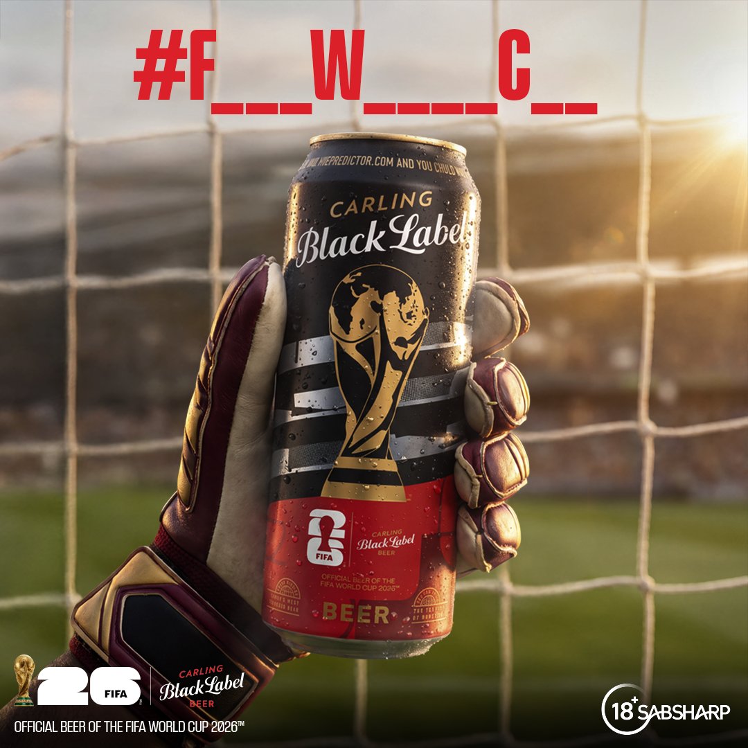 blacklabelsa's tweet photo. Iyashisa le game! 🔥 Spain's GK couldn't keep a clean sheet this time, mara wena ungaz'bambela iCarling Black Label, the Official Beer Sponsor of the #F____ W____ C___ ​

Using #MadeForChampions complete the word for a Champion reward your DMs.  🍺 https://t.co/QWUxP7OOnw