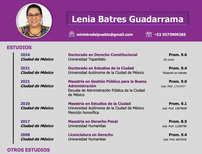 NoSoyBuenaOnda's tweet photo. La prestigiosa casa de estudios donde la insigne ministra del "puevlo" @LeniaBatres obtuvo su doctorado en "Derecho Constitucional"... 🦆 https://t.co/vnb4c8NabW