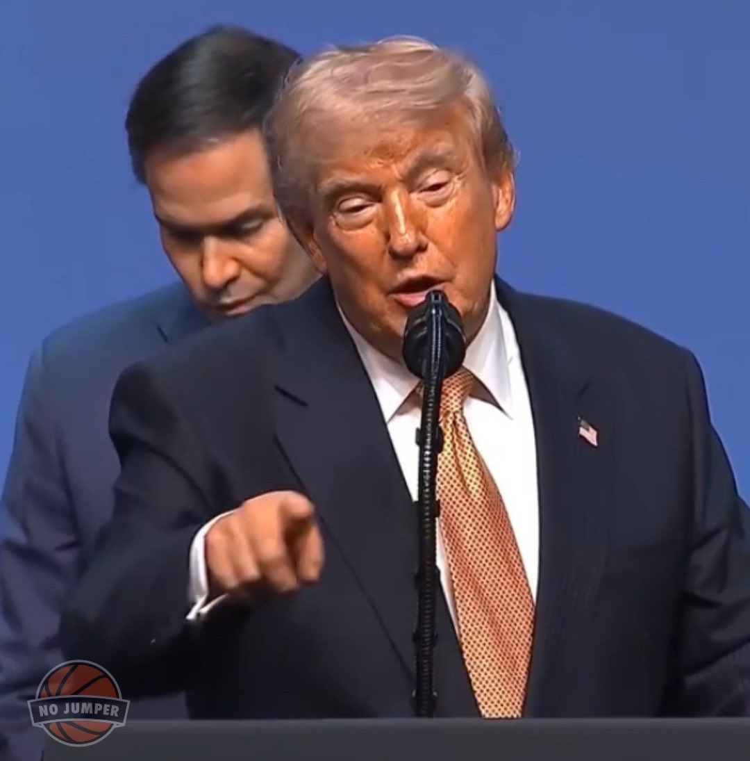 nojumper's tweet photo. Donald Trump says he has left instructions for a military response if he is assassinated by Iran.

The President told the New York Post that he has given instructions to bomb Iran “at levels that they’ve never seen before” if he is killed. “I’ve been on their list for a long time,” he added.