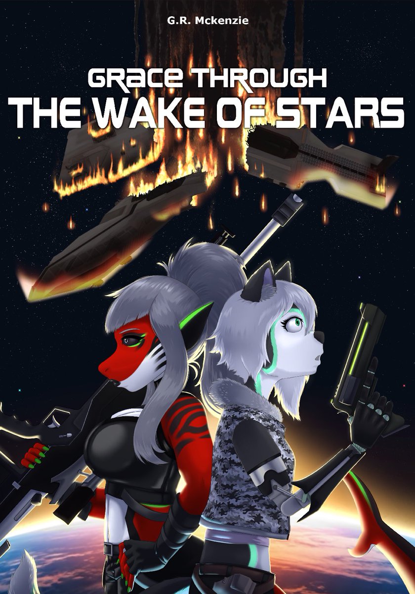 AJTuski's tweet photo. As the universe falls apart two friends find themselves navigating the chaos of schooling, traumatic relationships, and the raw reality of living on the edge of all out intergalactic war.

Introducing: Grace Through The Wake of Stars. https://t.co/ZqQzseSsPy