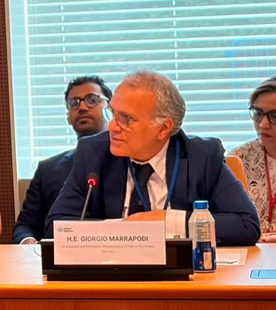 ItalyUN_NY's tweet photo. At the event co-organized by @UNESCAP and Institute of Philanthropy on the margins of #HLPF2026 to discuss the key contribution of philantropy in advancing #multilateralism, Italy's PR @margiodi stressed the importance of partnerships to achieve #inclusive prosperity and attain the #SDGs. In Amb. Marrapodi's own words, "sustainable development is ultimately built not project by project, but partnership by partnership, community by community."