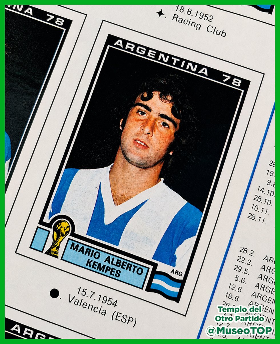MuseoTOP's tweet photo. 10-07-2026. La figurita Panini de Mario Kempes con Argentina en 1978 se suma al TOP, el Museo de Marketing Deportivo de Claudio Destéfano. Historia completa en Instagram 👉 @museoTOP. Contenido: @mlopezarce #MarketingDeportivo #Panini #Kempes #MuseoTOP https://t.co/S6rsduiNHy