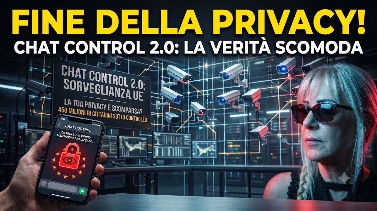 italiadeidolori's tweet photo. «CHAT CONTROL 2.0: La Verità Scomoda che Nessuno Racconta», https://t.co/Rm7ijixT8k

#ChatControl https://t.co/Dmf2uDMj5a