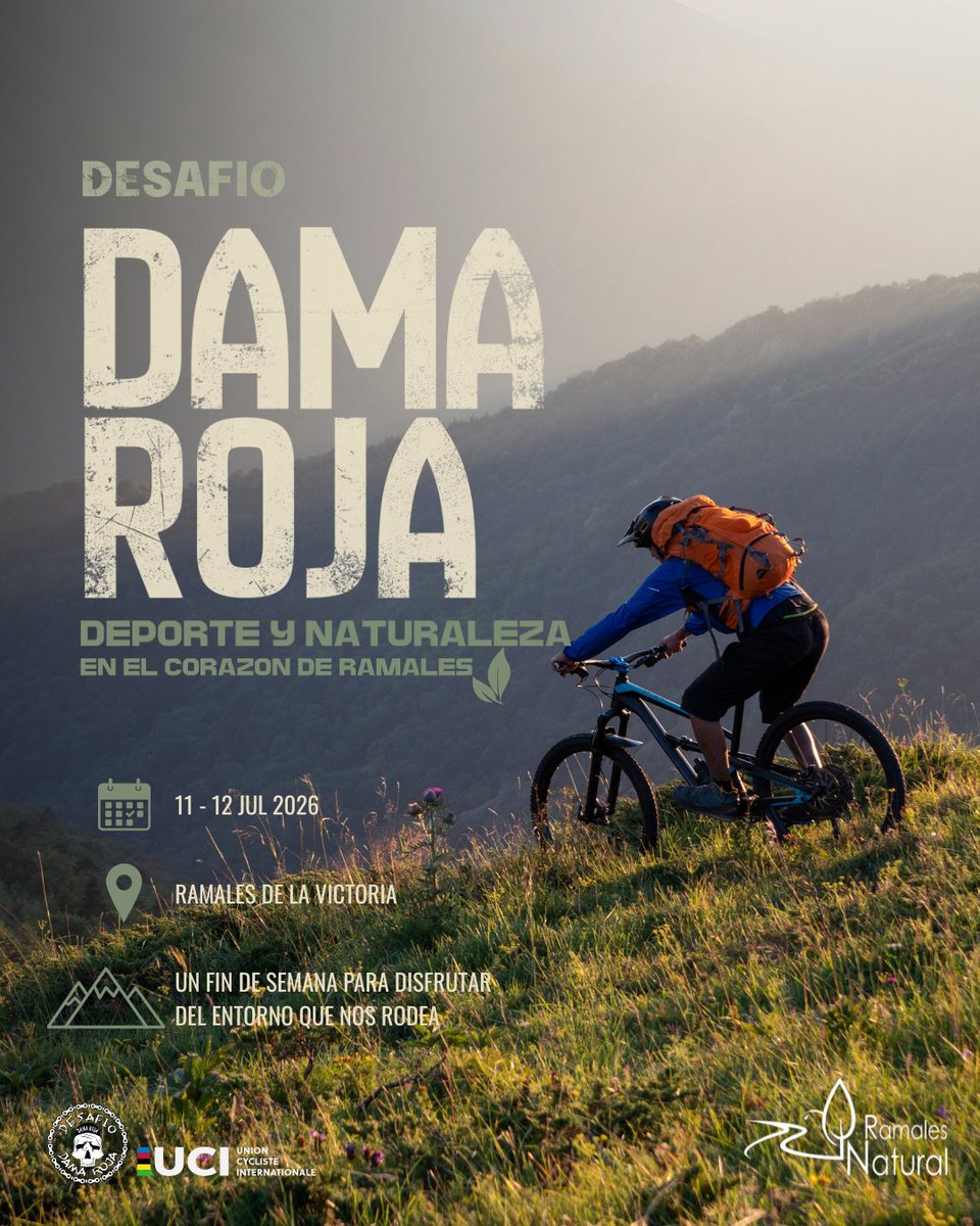 RamalesNatural's tweet photo. Este fin de semana, Ramales de la Victoria acoge una nueva edición del Desafío Dama Roja, un encuentro que también pone en valor algo que nos hace únicos: nuestro entorno natural.

 Disfruta. Respeta. Conserva.
#RamalesNatural #DesafíoDamaRoja #RamalesDeLaVictoria #BTTNaturaleza https://t.co/w2dMyXa0BJ