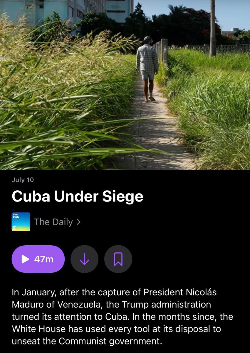 USAmbUN's tweet photo. Glad The Daily finally covered the seige in Cuba.  It’s a shame the @nytimes won’t tell you: That seige is imposed by the Cuban regime on its own people.  The real villains wear Rolexes in Havana, while their people starve. https://t.co/lfgNsL3wg5