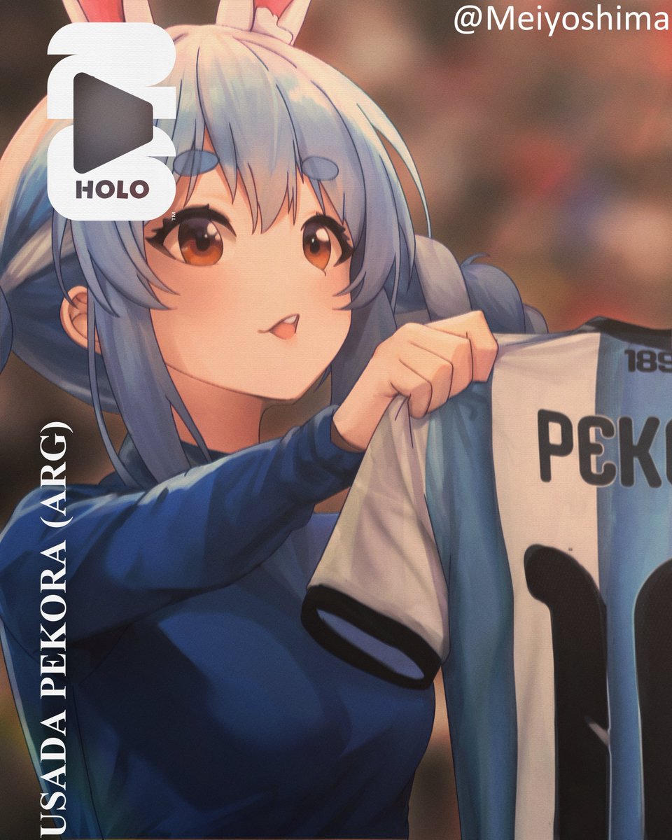 Meiyoshima's tweet photo. ¡Vamos, vamos, Argentina!

#ぺこらーと #hololive #WorldCup2026 #Argentina https://t.co/OsCQ6sxVjD