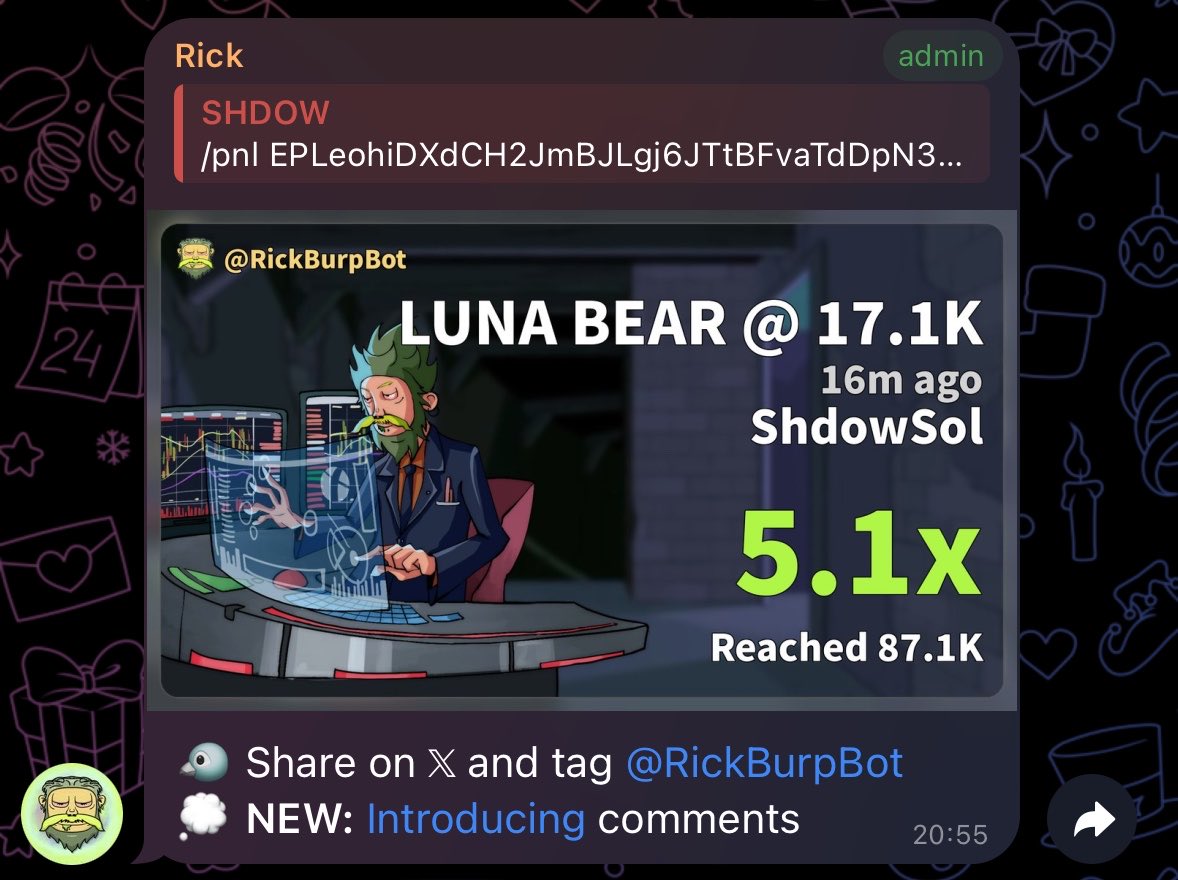 Shdow_Sol's tweet photo. 5.1x from $Luna bear 
Ca; 

EPLeohiDXdCH2JmBJLgj6JTtBFvaTdDpN32P3vF7pump https://t.co/KFqbnl8so6
