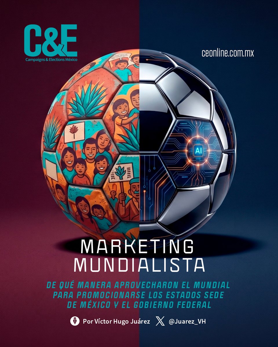 CE_Mexico's tweet photo. 📌 En la Edición de Julio 2026 de la Revista C&E encontrarás:

📢 MARKETING MUNDIALISTA. De qué manera aprovecharon el mundial para promocionarse los estados sede de México y el Gobierno Federal.

📝 Por: @Juarez_VH

📍 Búscala YA en el AICM, tiendas Sanborns, City Market y La Comer de todo el país 🇲🇽