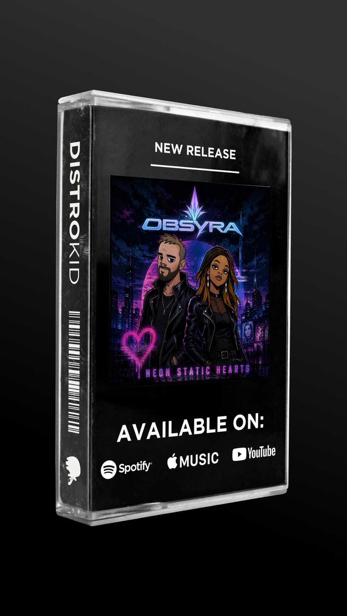 OUGOfficial's tweet photo. The wait is over.
Neon Static Hearts is available now on your favourite streaming service.
#NewMusicFriday #OBSYRA #Spotify #AppleMusic #IndieMusic #ElectronicMusic https://t.co/v2R5HwVSxD