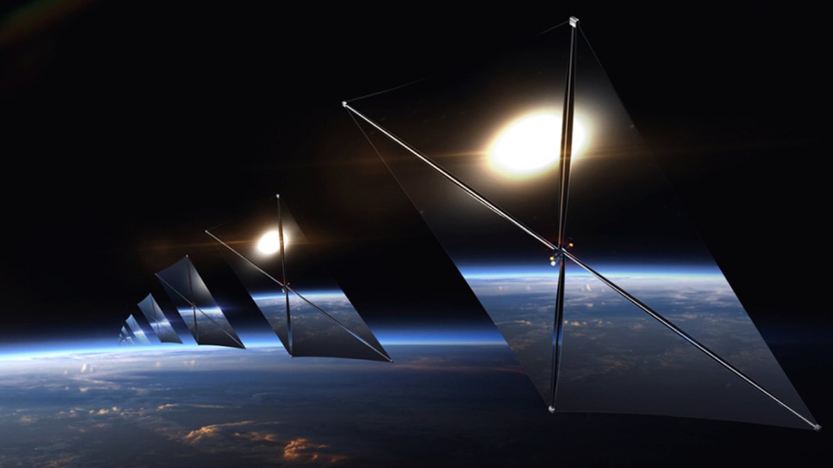 omerA_li's tweet photo. 🛰️ Reflect Orbital adlı startup, uyduları kullanarak güneş ışığını gece karanlığında Dünya'ya yansıtmak için FCC'den onay aldı. Şirket, uydu ağıyla belirli bölgelere güneş ışığı yönlendirmeyi planlıyor. #Teknoloji #Uzay #Startup https://t.co/WRtQpFNV3v