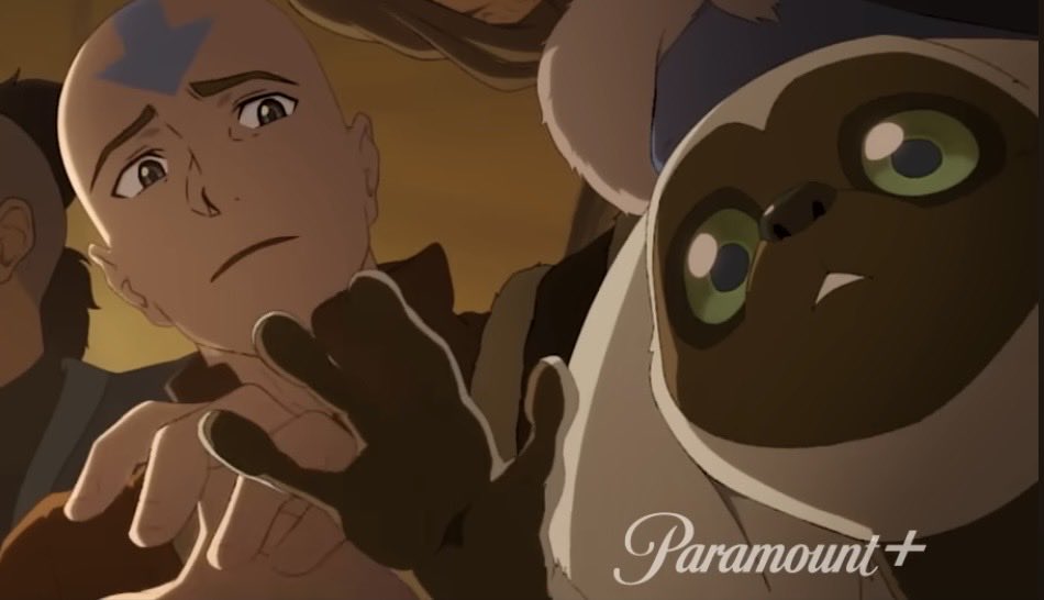 Lightyflower's tweet photo. Aang was like: “You can’t touch the unconscious stranger” 

He’s just a curious baby 😭 https://t.co/rgWIeZpLu3