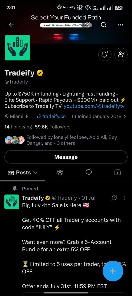 adyanfx19's tweet photo. @PJtrades_NQ @Tradeify PJ

@gtmofx19 @boydanger2019 LETS GOOO GUYS https://t.co/xsW7ZpRJT0
