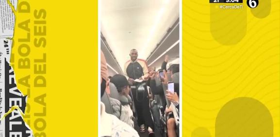 multimediostv's tweet photo. Julián Quiñones ovacionado en vuelo | #Laboladel6
➡ https://t.co/Q48deJumiI https://t.co/Tx9gDSV7Vj