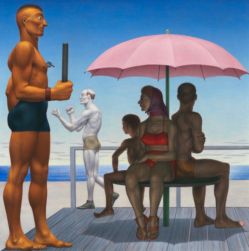 compositioning's tweet photo. Paintings by Jared French (1939-1950) https://t.co/AXbyMonxBr