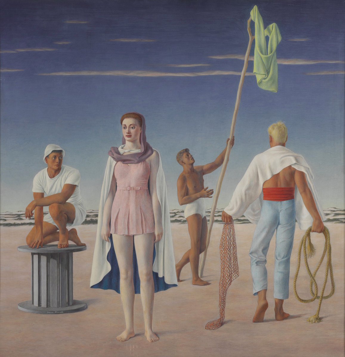 compositioning's tweet photo. Paintings by Jared French (1939-1950) https://t.co/AXbyMonxBr