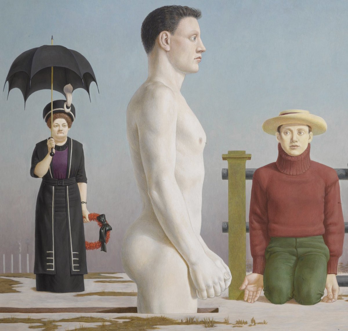 compositioning's tweet photo. Paintings by Jared French (1939-1950) https://t.co/AXbyMonxBr