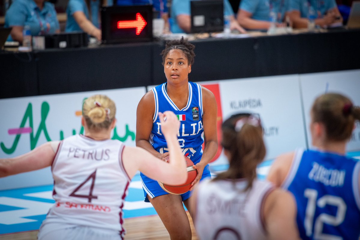 Italbasket's tweet photo. Ancora una sconfitta per la Nazionale U20 F all’Europeo di categoria 💢

Le Azzurre di coach Piazza sono state superate oggi dalla Lettonia 75 a 61: domani si torna in campo h14.30 contro la Slovenia. 

🔗 https://t.co/3tA66FK6ij 

#Italbasket https://t.co/MEaHIWNgxa