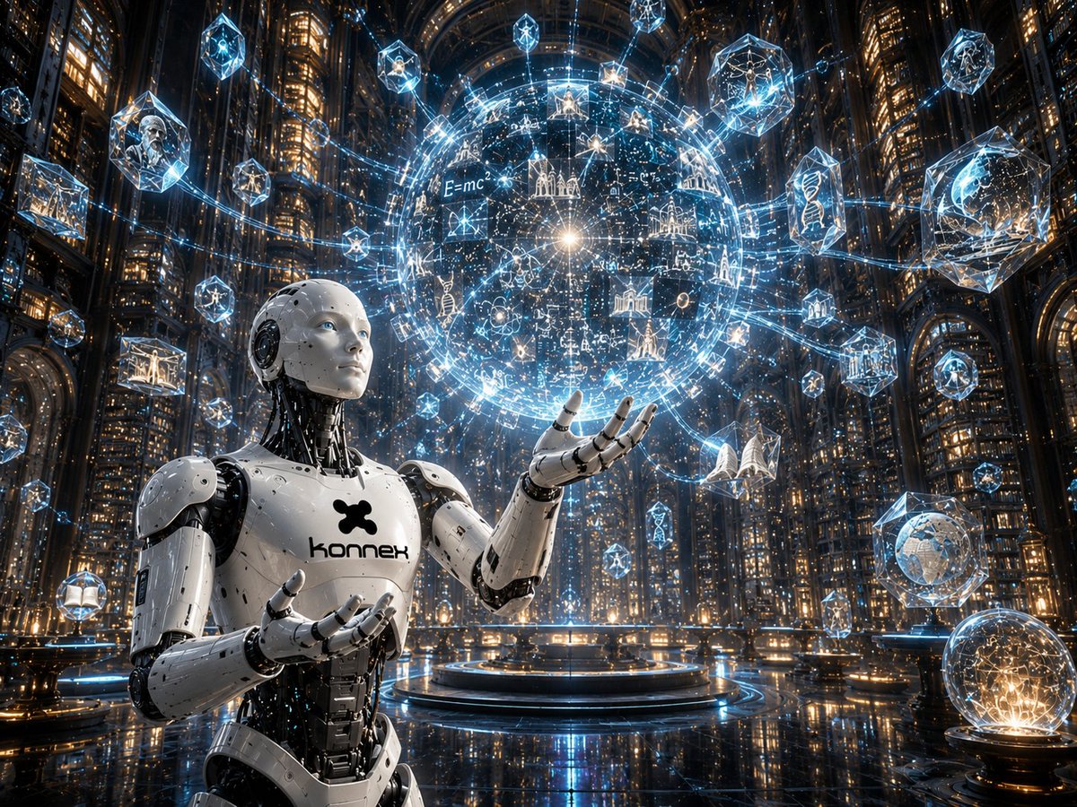 vadeef's tweet photo. Knowledge has always been humanity's greatest resource.
The future isn't about storing more information.
It's about connecting it, understanding it, and turning it into intelligence.
That's where the next era begins.

@konnex_world https://t.co/OohBJOHyJd