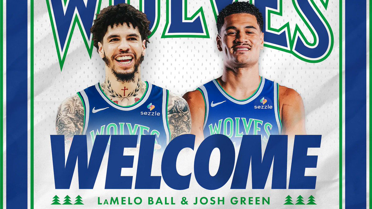 CharlieWaltonMN's tweet photo. LaMelo Ball, Josh Green and Isaiah Evans are officially Timberwolves.
https://t.co/qIytHg60Qk https://t.co/bxRjITiaB7