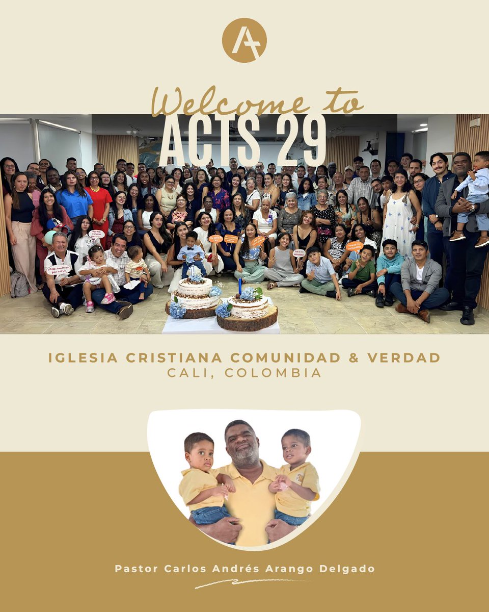 Acts29's tweet photo. 🎉Welcome to Acts 29 Iglesia Cristiana Comunidad & Verdad! Join us in praying for them and their mission as they proclaim the gospel in their community.
#acts29 #networkonmission https://t.co/QQ4sPNHoh5