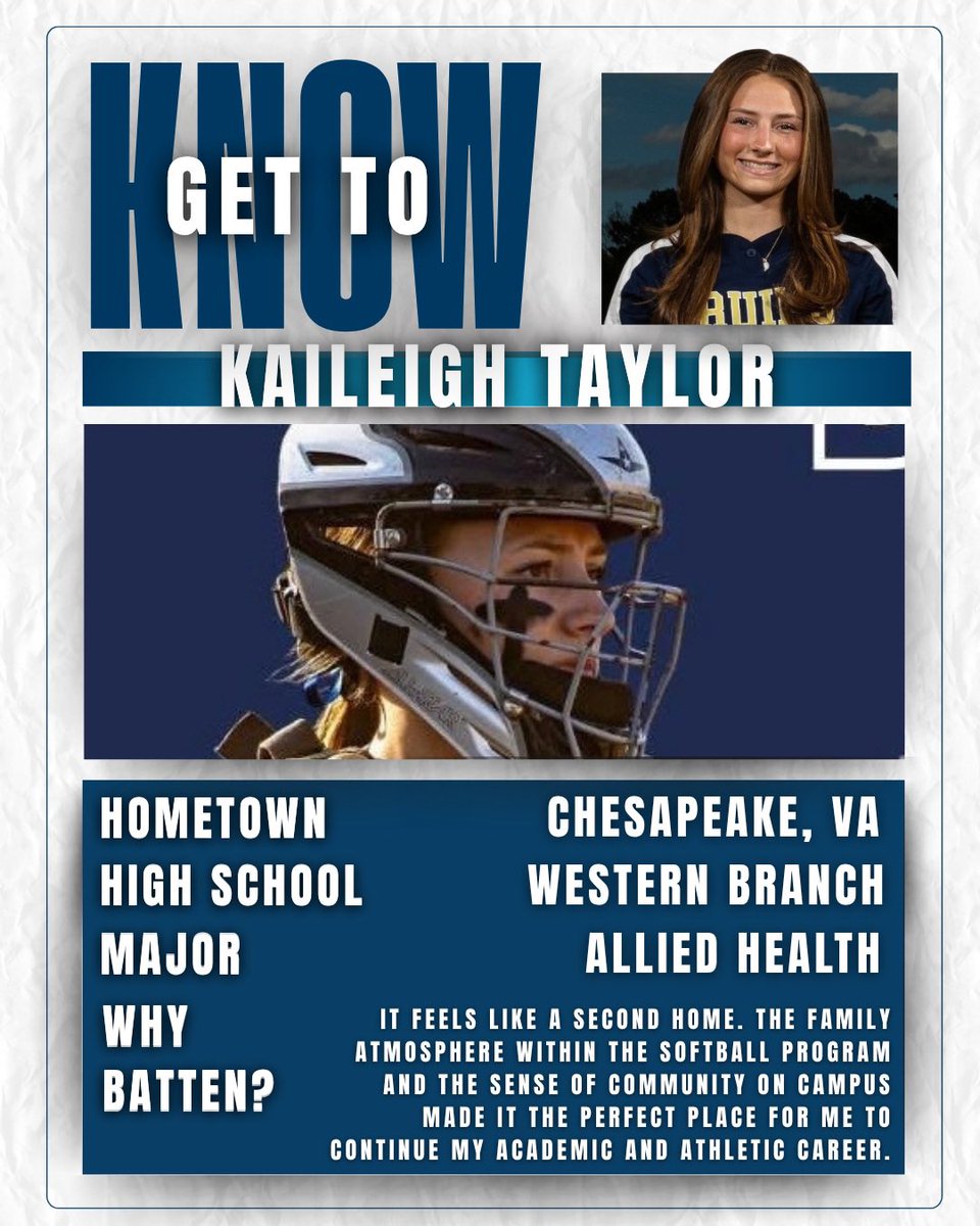 Marlin_Softball's tweet photo. Meet another member of this year’s Rookie Class!👏 This time, we’re staying close to home! Please help us welcome Kaileigh Taylor from Chesapeake, Virginia! 🌊 https://t.co/ioO8QTf1wd