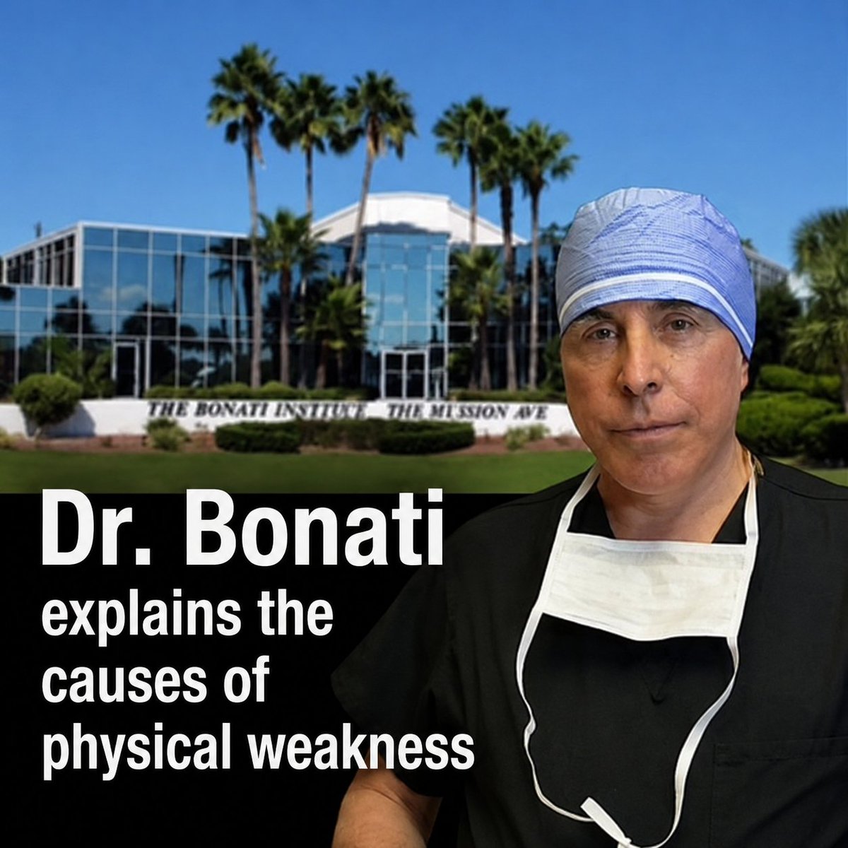 DrBonati's tweet photo. Alfred O. Bonati MD discusses the most common causes of weakness in the legs &amp; back that affect people’s lives &amp; how the core issue is typically connected to the nerves in the spine. These issues can be treated with the patented Bonati Spine Procedures. Listen Sat. at 12pm. https://t.co/XYGYV8pSGD