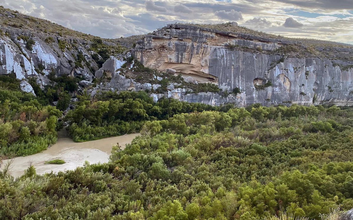 LaikenJordahl's tweet photo. The Big Bend construction plan is genuinely insane. DHS will spend $4.3 billion tax dollars to build NEW access roads into inaccessible canyons that currently see almost no border crossings. Politically connected contractors will get rich while making smuggling easier. https://t.co/EBGdeyrUnQ