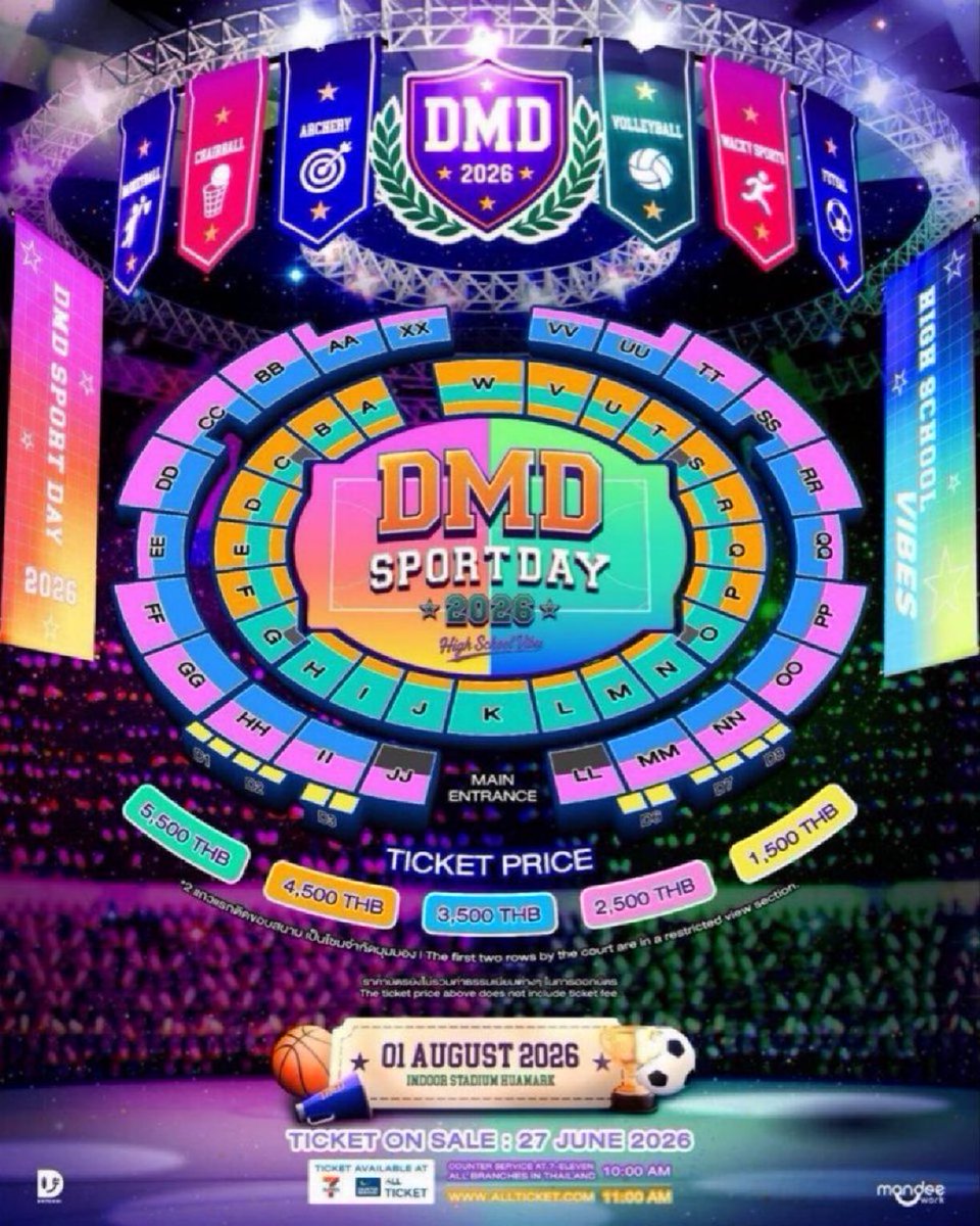 miemiriq's tweet photo. TICKETING SERVICE 🎫 WTS

𝐃𝐌𝐃 𝐒𝐏𝐎𝐑𝐓𝐒 𝐃𝐀𝐘 𝟐𝟎𝟐𝟔 
𝑯𝒊𝒈𝒉 𝑺𝒄𝒉𝒐𝒐𝒍 𝑽𝒊𝒃𝒆𝒔 🏆

Zone 5500 
Zone 4500
Zone 2500

Side by side
Interfans, okk

DM me 📥

#กีฬาสีดูมันดิ2026
#domunditv #DMD❤️❤️❤️❤️ v https://t.co/n0ojb8rNNu