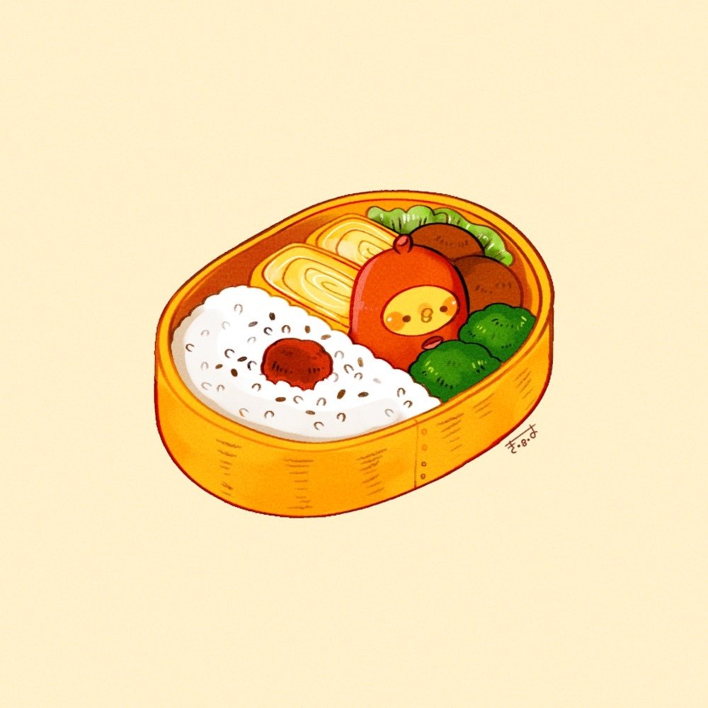 タコウィンナーなひよこ🍱🐥🐙 #きみピヨ