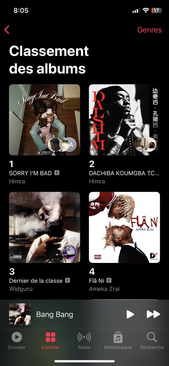 yungslatt2003's tweet photo. @widgunz  3 au classement top album Apple Music https://t.co/8WB3QUZwaX