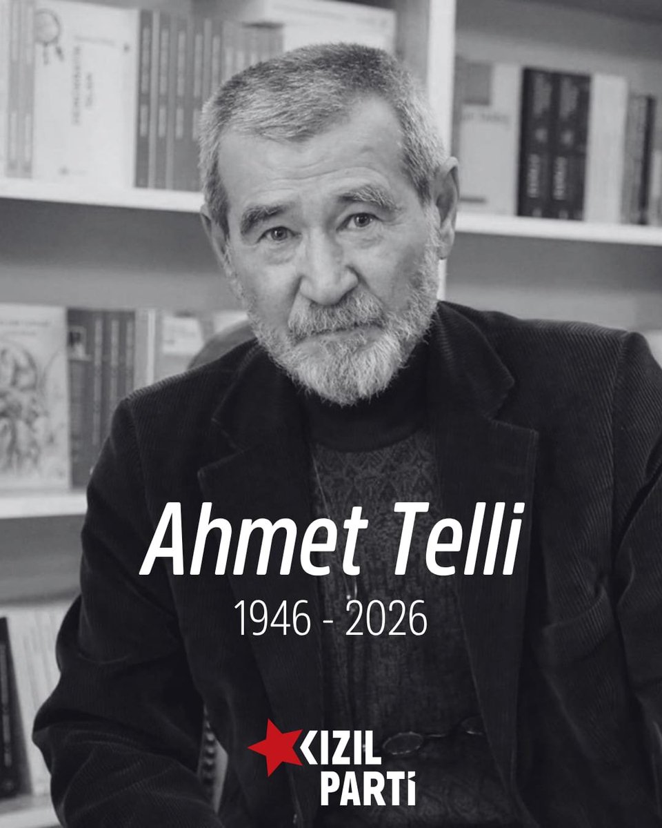 kizilprt's tweet photo. Devrimci şair Ahmet Telli yaşama veda etti.

"Zincirlerini kırmasını bilir bir kent
Aurora'yı unutmayalım
Kışlık saray ne kadar dayanabilir
hayatı kollamasını bilenlere"

Anısına saygıyla... https://t.co/IwCUgxm3yC