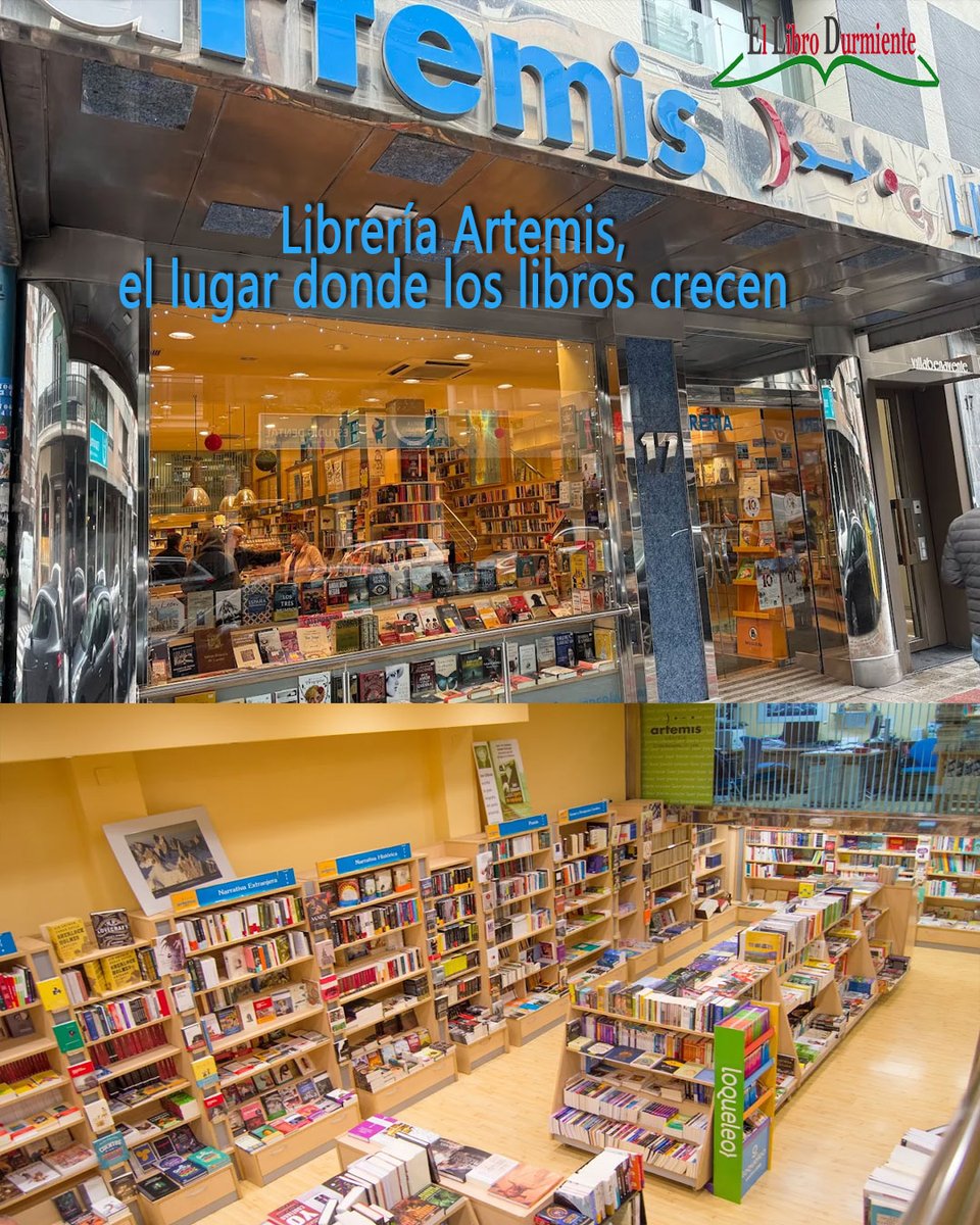 ellibrodurmient's tweet photo. Del lema 'Leer para crecer', con que se inauguró esta librería hace 23 años, rebosa la idea de que los libros necesitan espacio. En León, en un local amplísimo, Artemis ha sabido construirse con toda una arquitectura hecha de páginas https://t.co/mfaqJzLupQ